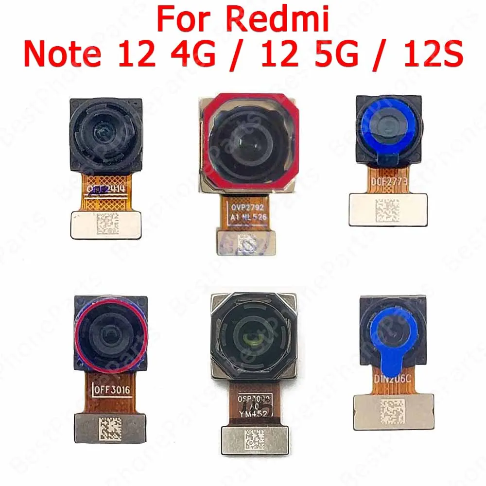 

Задняя камера для Xiaomi Redmi Noe 12 4G Note12 5G 12S Задняя камера Модуль гибкий кабель детали