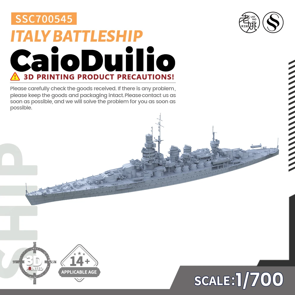 MRY-SFW Kit Modèle USS Baltimore 1943 – 1/300, Non Peint, Résine 3D – Collectionneur Expert