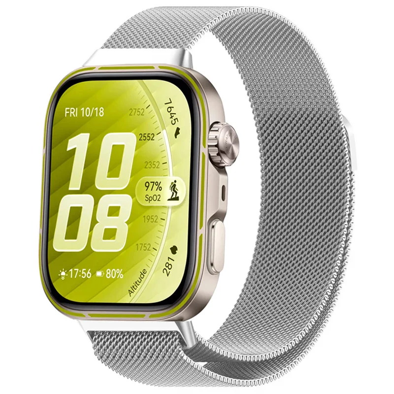 Elegant Metal Milanese Loop Strap - Magnetic Lightweight Bracelet Replacement Band