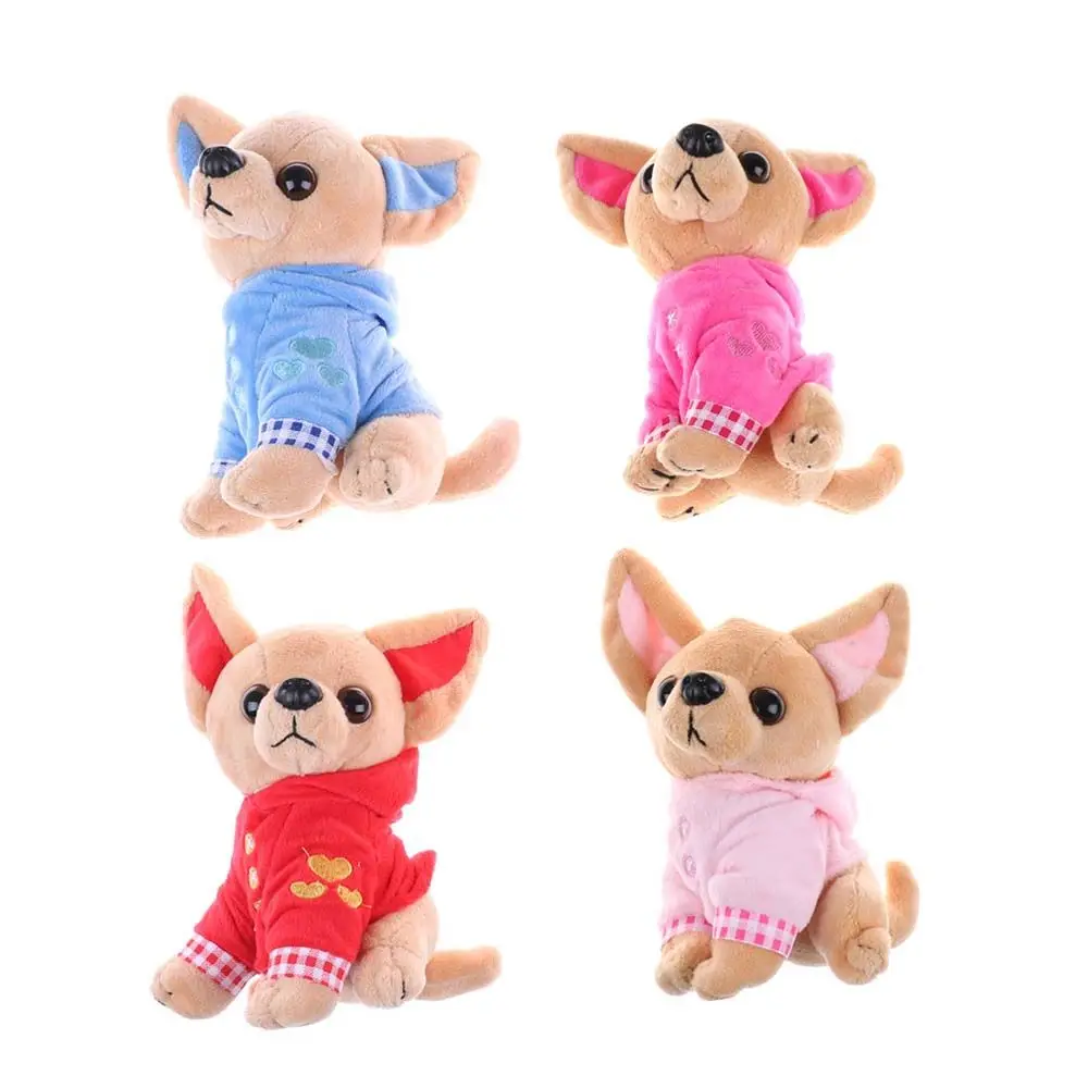 

17cm Children Present Birthday Gifts Kids Toys Chihuahua Dog Plush Toy Dog Stuffed Toy Simulation Animal Doll Plush Pillow
