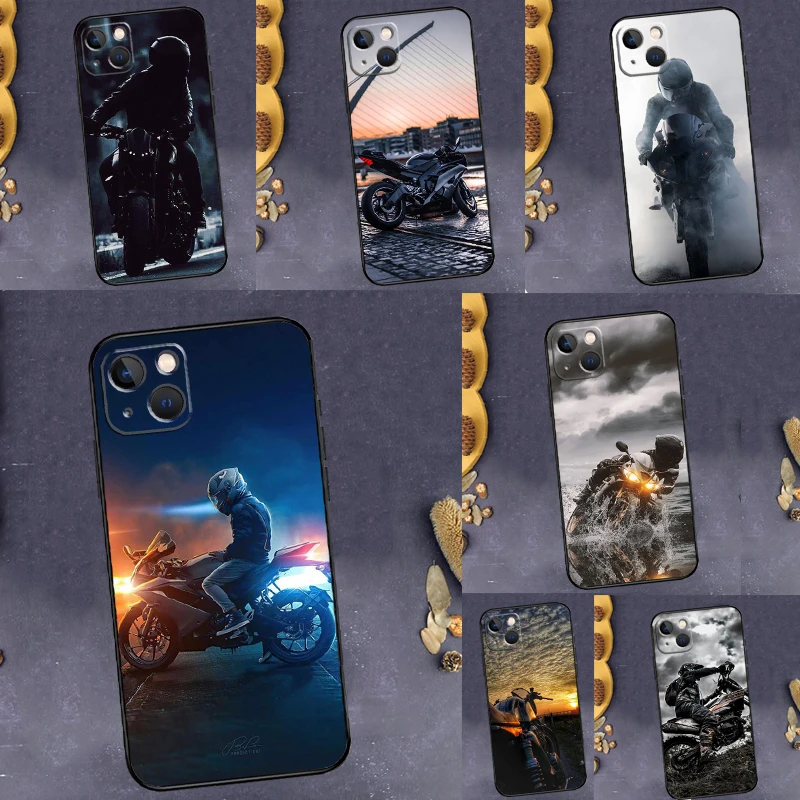 Stylish Motorcycle Design Phone Case - Sleek Protective Back Cover