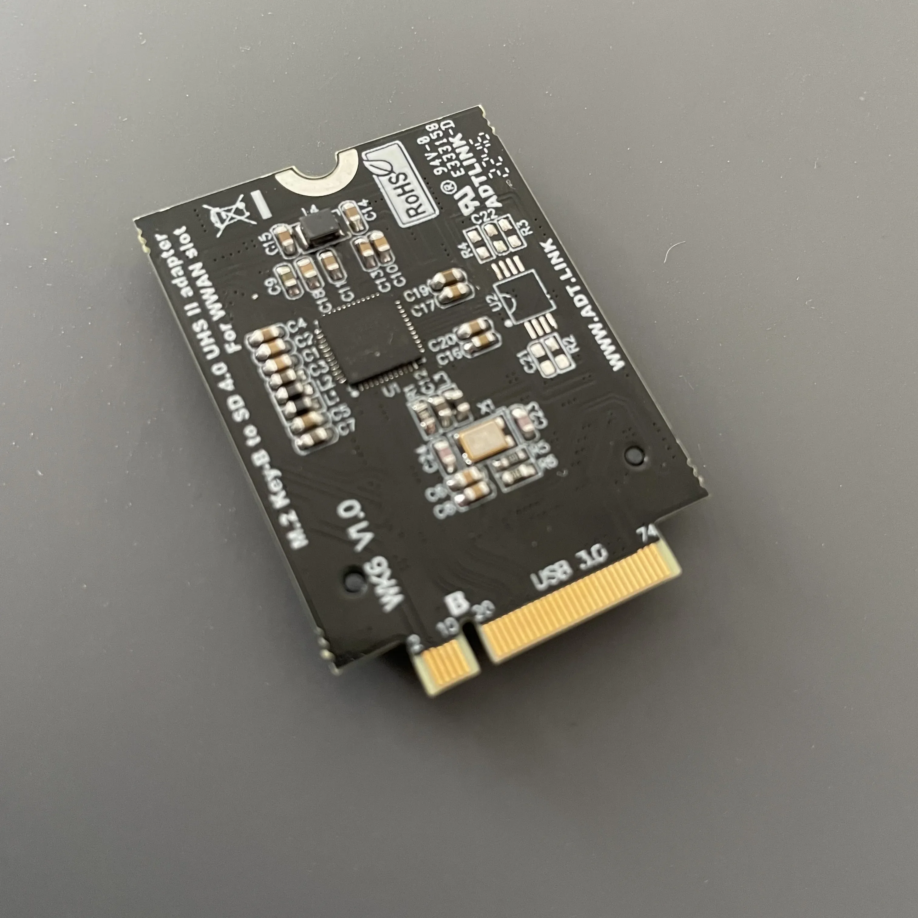 Laptop B-Key to Memory Card SD UHS II SSD Converter M