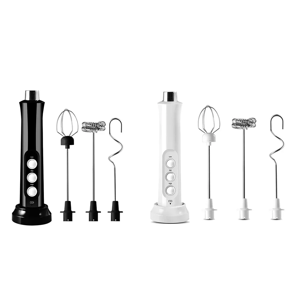 Description Picture 2 of itemHandheld Egg Beater Mixer Drink Blender with 3 Modes 3 Whisk USB Charger Bubble Maker Coffee Foamer USB Electric Milk Frother