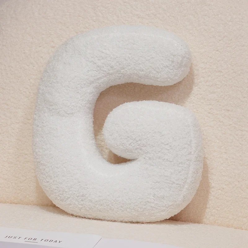 Handcrafted 26-Letter Throw Pillow - Decorative Party Gift for Bedroom and Baby Showers