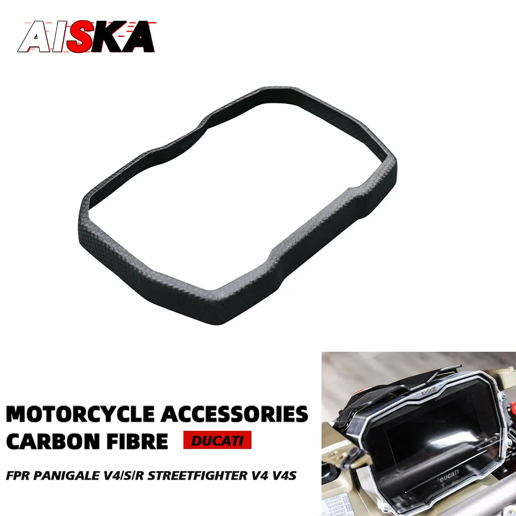 

NEW For DUCATI Panigale V4/S/R Streetfighter V4 S /SP Carbon Fiber Dashboard Cover Instrument Panel Cap Fairing Kits 2019 - 2024