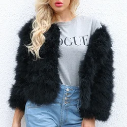 Woman Elegant Ladies Fluffy Faux Fur Jacket 2024 New Winter Warm Ladies Jacket Fur Jacket Thickened