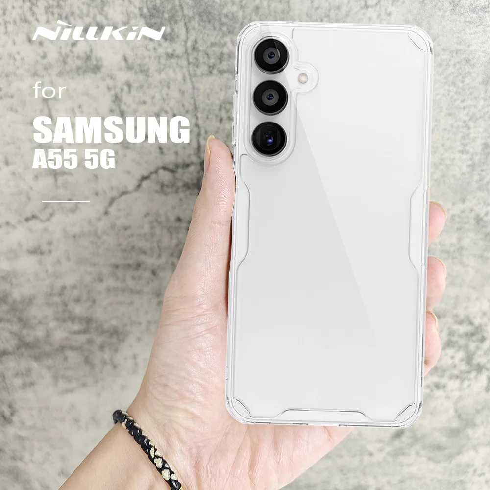 Nillkin Per Samsung Galaxy A55 5G Custodia Tpu Soft Touch Custodia In Silicone Trasparente Per Custodia Samsung A55 5G
