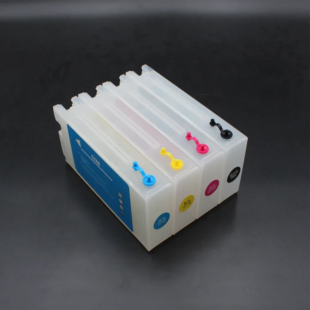 

Europe 350ML 4 Colors Empty Refill Ink Cartridge with One Time Use Chip For Epson SureColor T3400 T5400 T41F5 T41F2 T41F3 T41F4