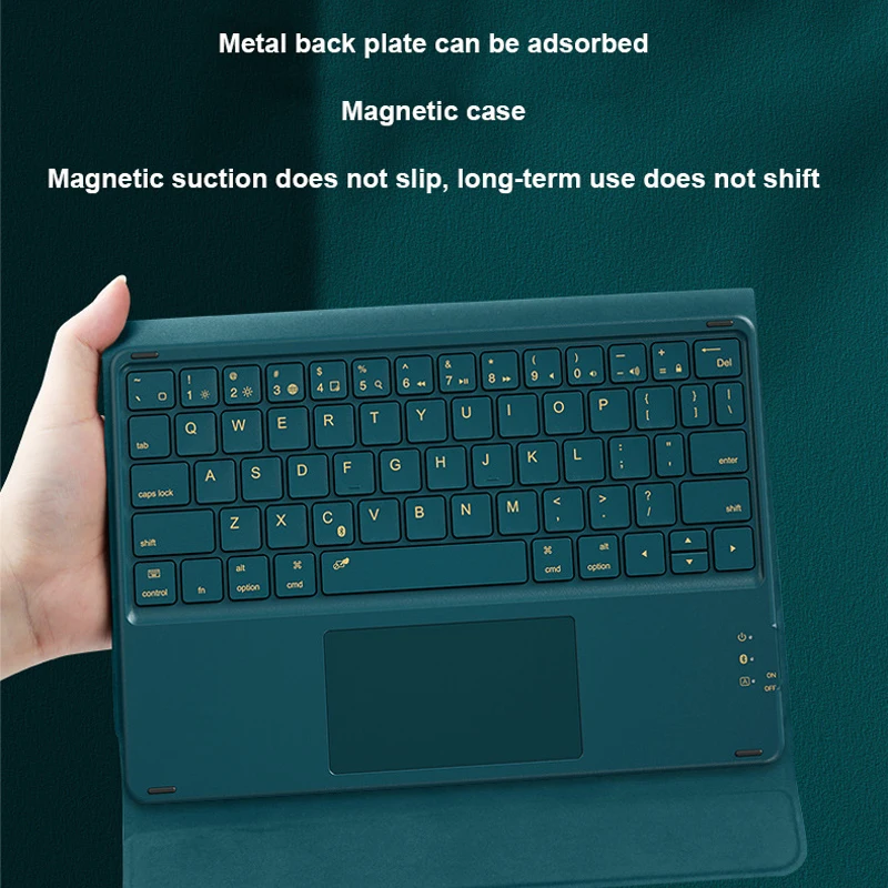 Teclado sem Fio Bluetooth Touch Tablet Android Ios Windows pc Gamer Ipad Mouse ar para Xiaomi - Imagem 6