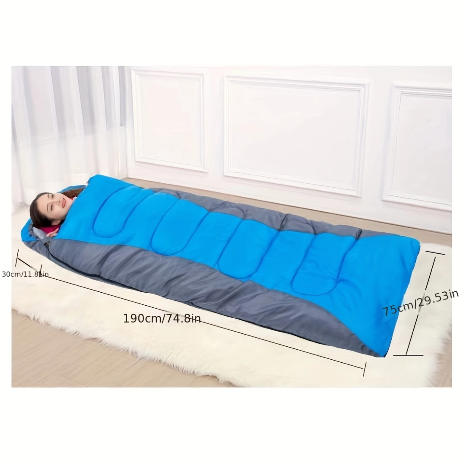 Three-Season Camping Sleeping Bag-Perfectly Insulated for Comfortable Temperatures, Ultra-Lightweight for Easy Carrying, Durab