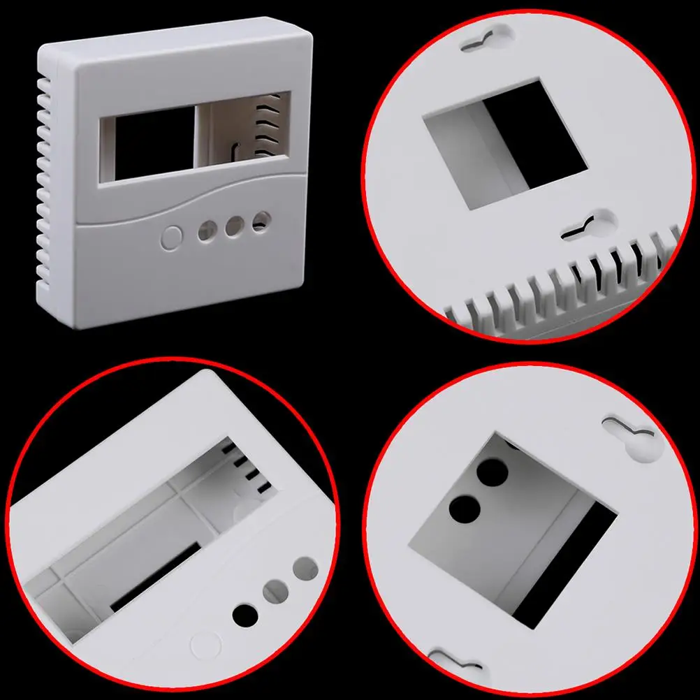 1PC 8.6x8.6x2.6cm Case For DIY LCD1602 Meter Tester With Button 86 Plastic Project Box Enclosure plastic electronic box enclosure electronic box enclosure