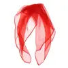 Red Color Juggling Performance Props Rhythm Band Scarves Music Scarves Square Silk Scarf for Kids Dance Scarfs 5