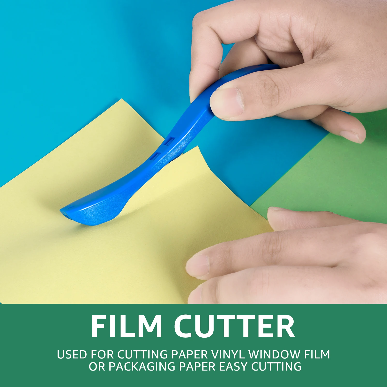 Kit 7 Strumenti Per Applicazione Pellicola Vinile Auto - Spatola In Feltro E Lame | Per Tinting E Wrapping - Foto 4