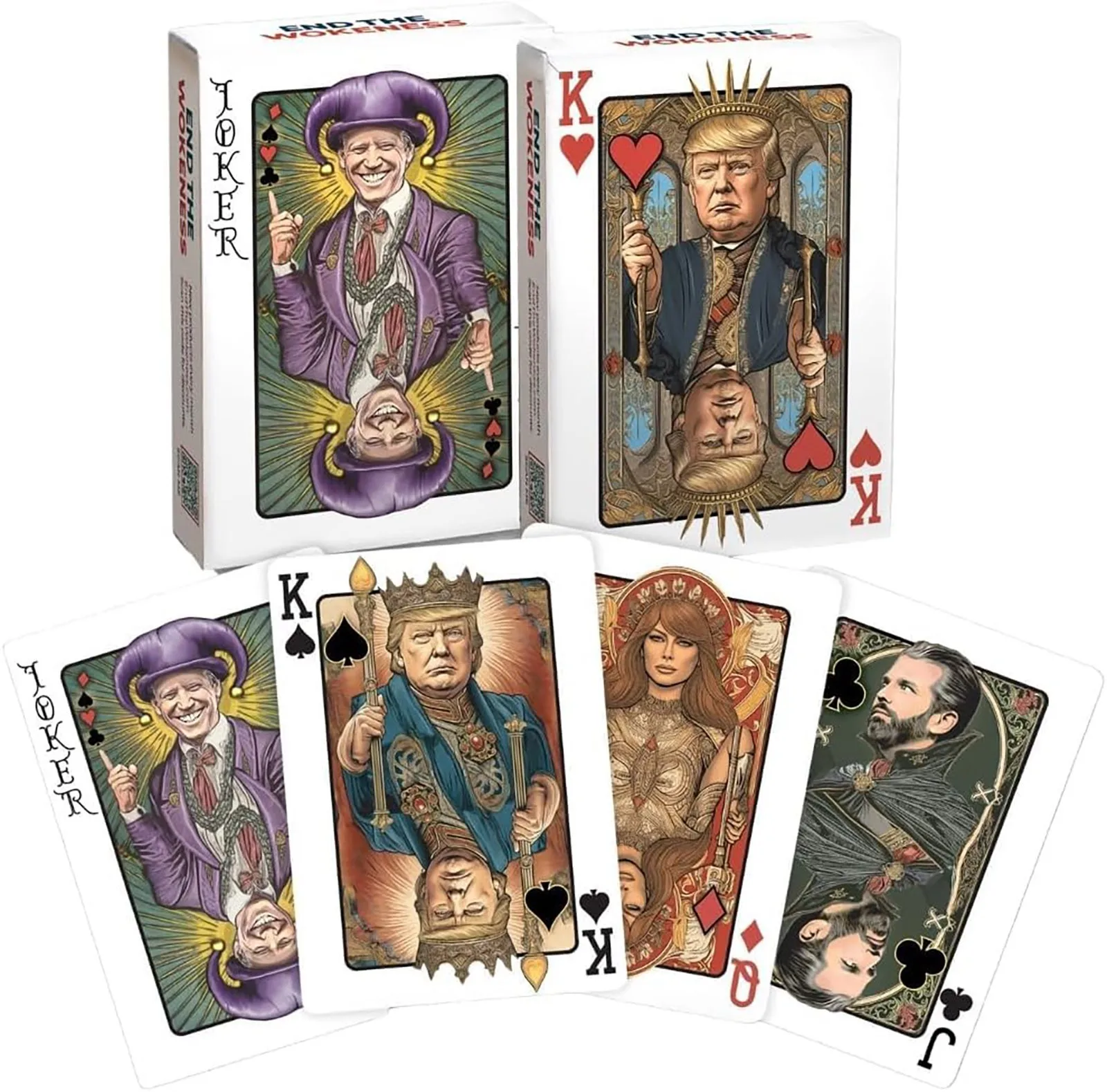 Playing Cards Us President Donald Trump Playing Cards Comic Art Poker Cards Collection Deck Supporter Poker Board Game Board Ga 6