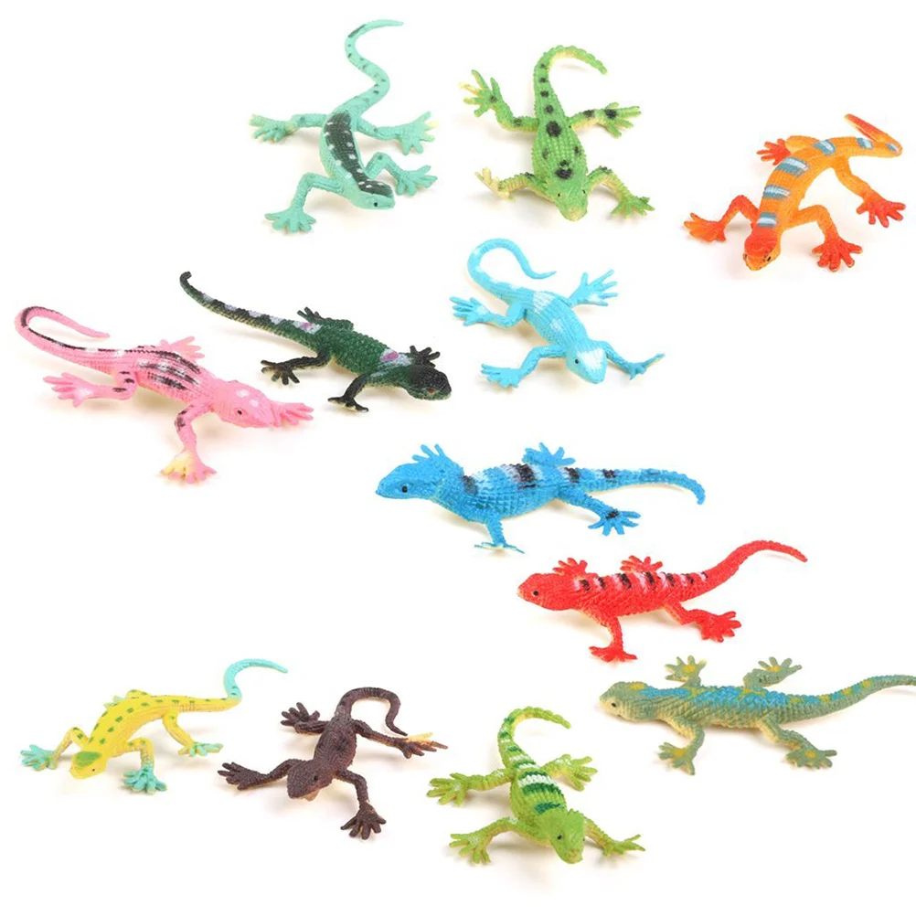 

12pcs Model Plastic Lizard Figures Kids Toy Set Party Tricks