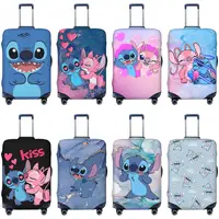 Stitch Elastic Luggage Cover Trolley Suitcase Dust Bag Case Cartoon Travel Accessories Flight Fun Luggage Supplies Protector 1