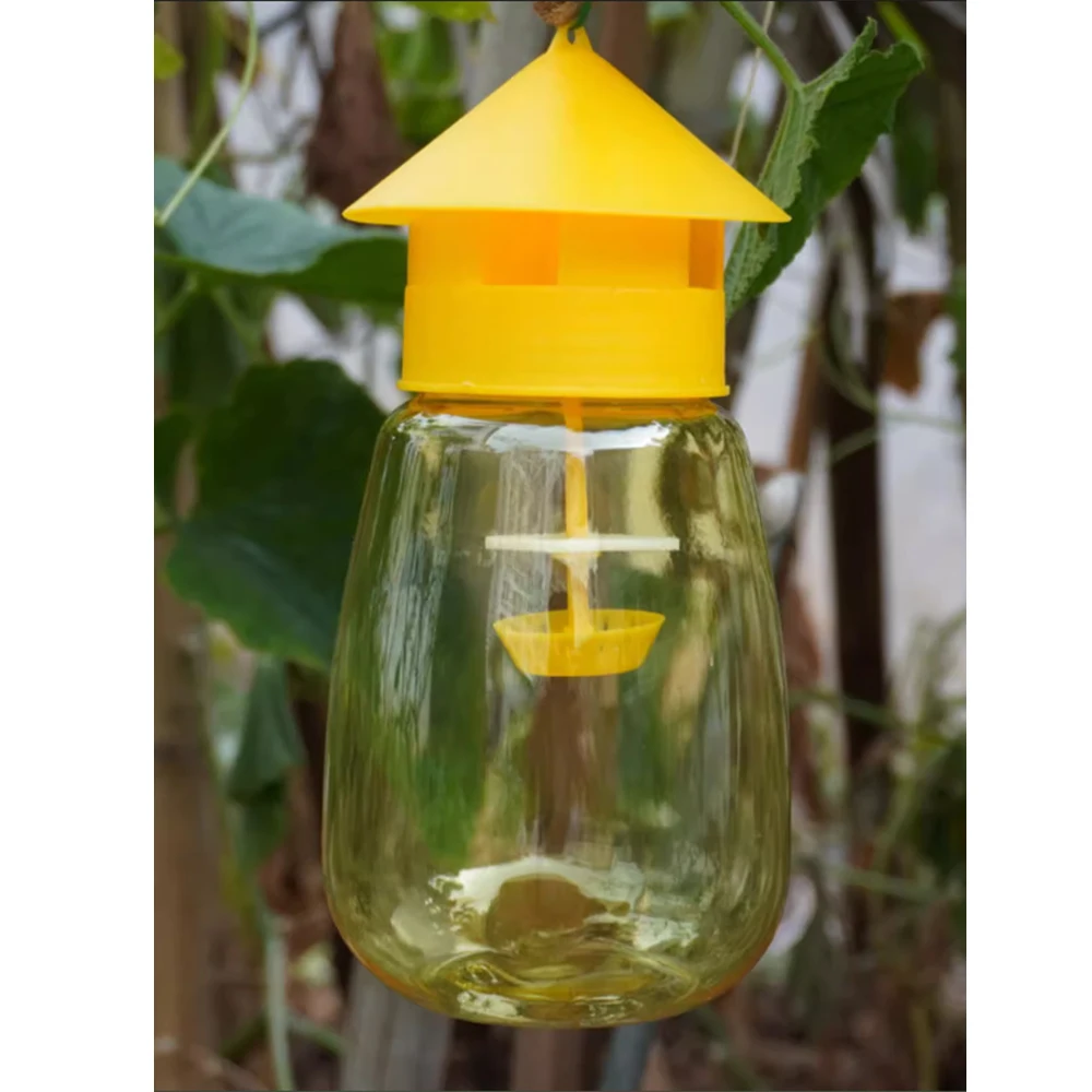 Fruit Fly Trap Yellow plastic drosophila trap anti fly fruit killer catcher orchard insect pest control products