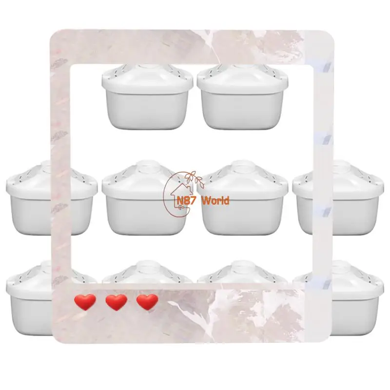 Universal Water Filters Cartridges Reducing Limescale Chlorine Filter Cartridges For Kitchen 10Piece