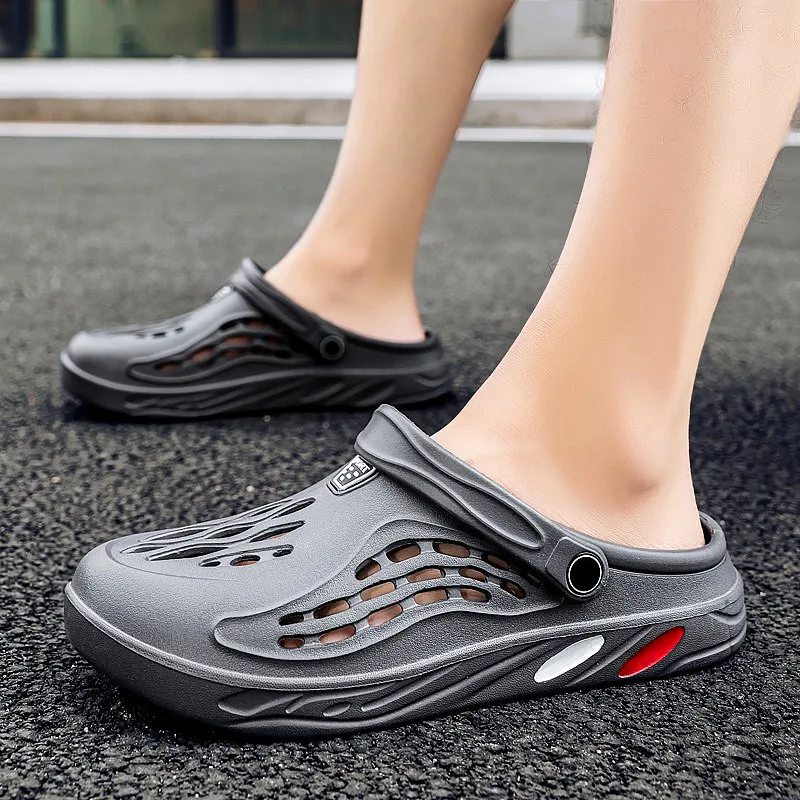 Women's Sandals Eva Slippers New Summer Unisex Light Men Casual Shoes Hole Shoes Couple Home Outdoor Men Beach Flat Slippers 45