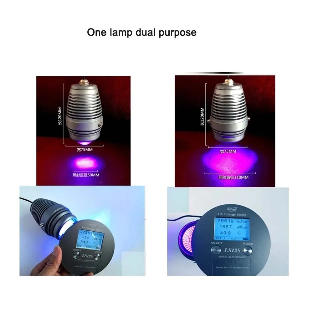 100W 405nm UV 자외선 LED 경화등 365nm 395nm 에폭시 접착제 그린 오일 레진 스크린 회로 기판 납땜 수리