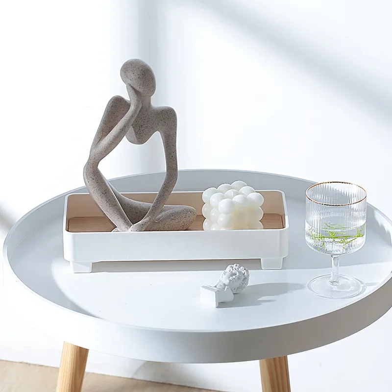 Nordic Style Decorative Trays Home Decor Storage Organizer Storage Box Table Vase Aromatherapy Stand Candlestick Stand