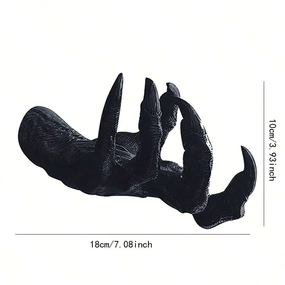 Halloween Gothic Witch Hand Statue Home Wall Keys Jewelry Hanger Resin Sculpture Halloween Party Decoration Horror Props DIY Art