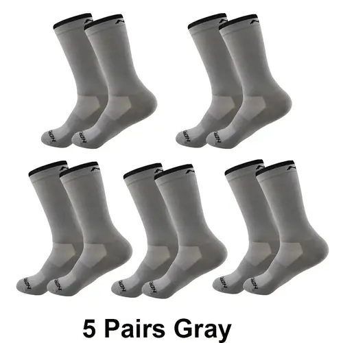 5 Pairs Cycling Socks Men Breathable Mesh Sport Running Socks Racing Road Bicycle Mid Tube Solid Letter Football Bike Socks Man - Image 17