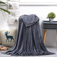 Soft Warm Coral Fleece Blanket Winter Sheet Bedspread Sofa Throw 230Gsm 8 Size Light Thin Mechanical Wash Flannel Blankets 5