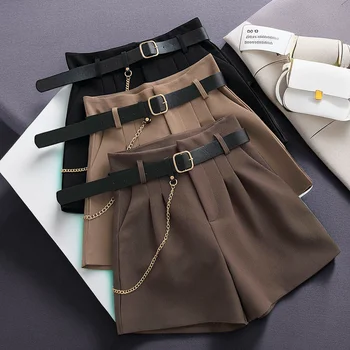 Women's Summer Suit Shorts 2025 New Korean Version Slim High Waist Casual 1