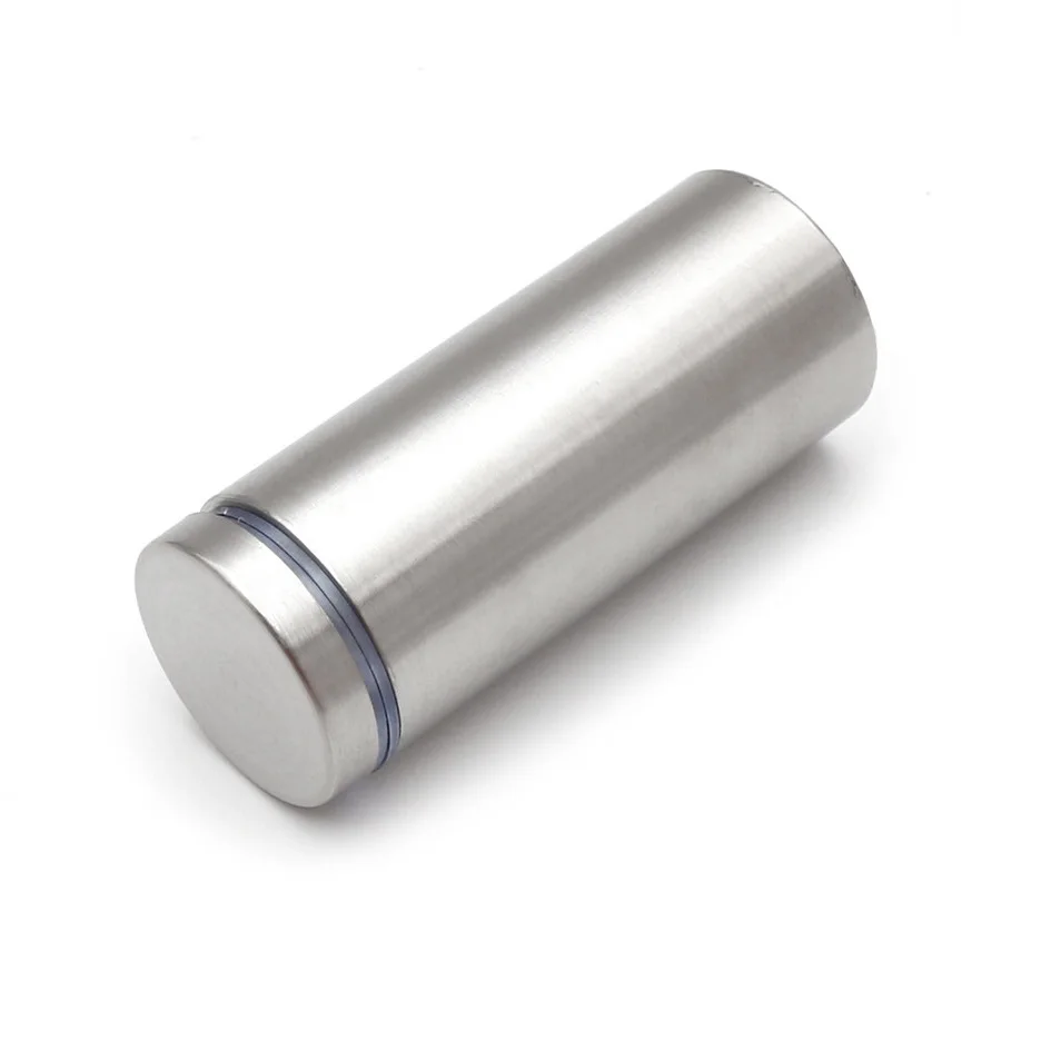 สกรูยึดป้ายโฆษณา 50/40/30/10 ชิ้น ขนาด 12/16/19 มม. สกรูสแตนเลสสำหรับติดผนัง กระจก/อะคริลิค พร้อมอุปกรณ์ยึด 1