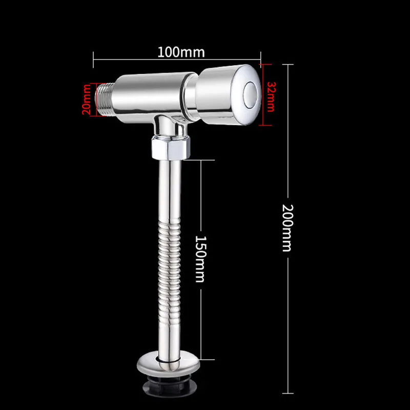 Toilet Hand Pressing Multifunction Urinal Flush Valve Manual Flushing Tool Hotel Durable Zinc Alloy Valve Kitchen Bathroom toilet tank accessories