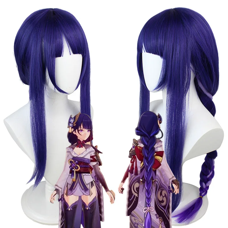 

Game Genshin Impact Cosplay Version Raiden Shogun Baal Wig Genshin Impact Shogun Baal Cosplay Wig Long