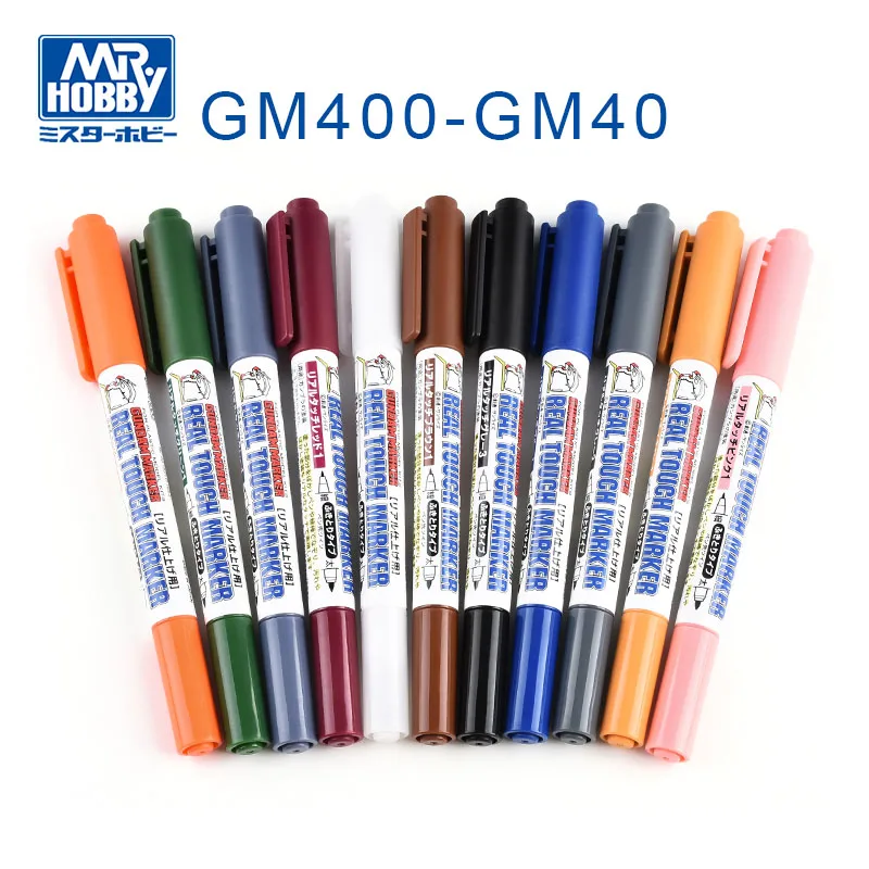 Mr Hobby Gm400-Gm410 Anime Sci-Fi Mecha Doll Painting Real Touch Gunpla Pen Marker Per Fai Da Te Scale Ship Tank Car Plane Model Kit