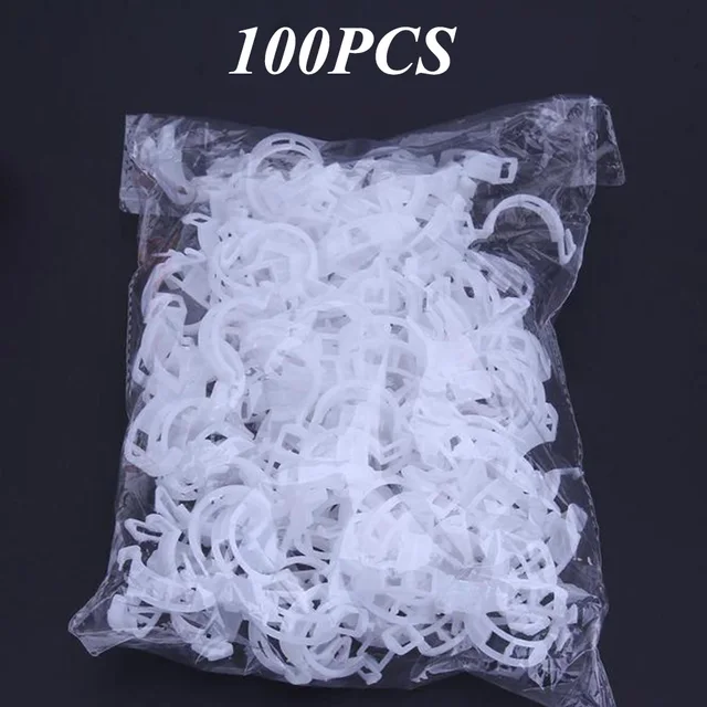 50/100pcs Plastic Plant Clips Supports Connects Reusable Protection Grafting Fixing Tool Gardening Supplies for Vegetable Tomato 6