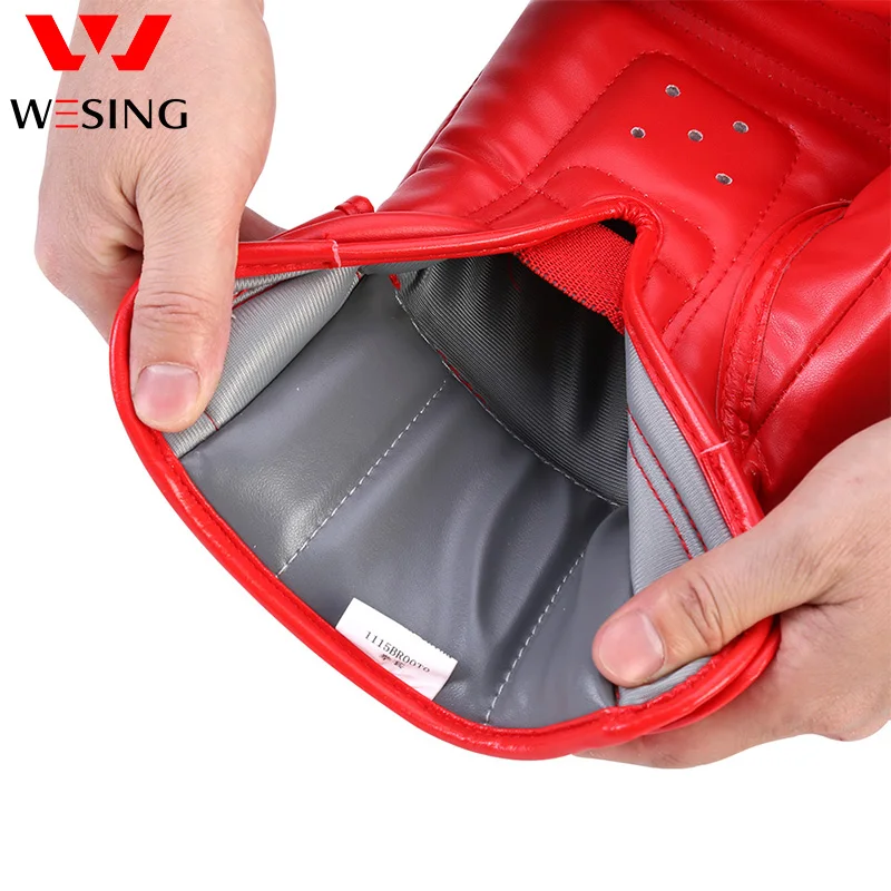 Wesing Professional Boxing Gloves Sanda Training Competition Adult Punching Mitts Luva Muay Thai Guantes De Boxeo boxing gloves