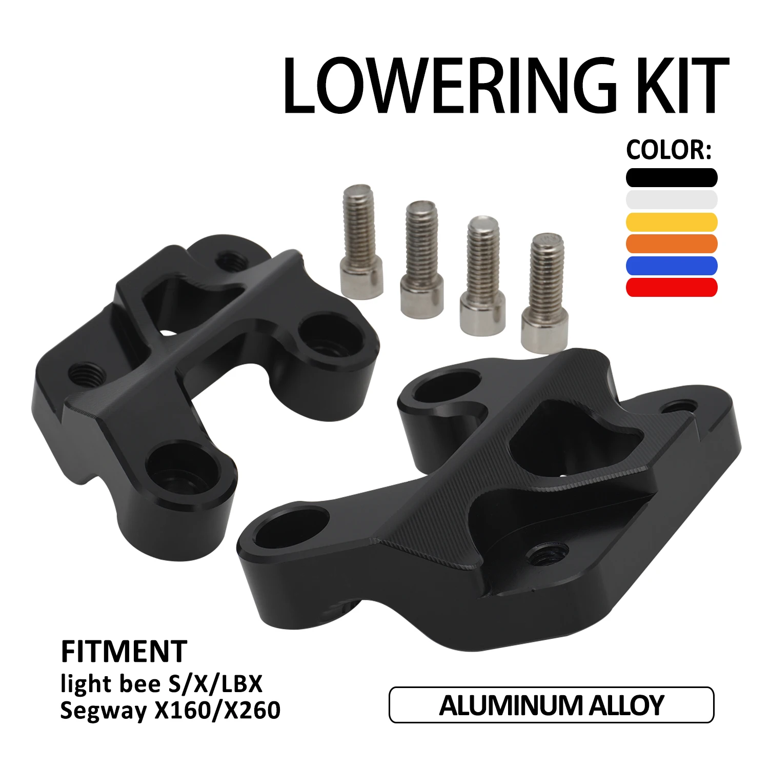 Motorcycle Aluminum Foot Peg Rest Footpegs Lowering Kit Bracket