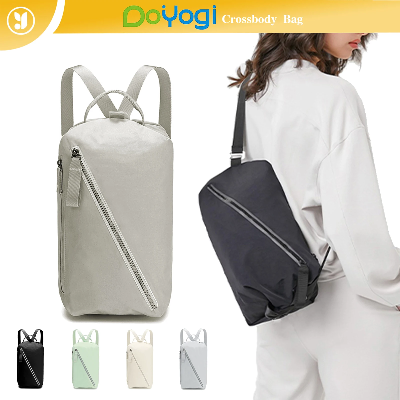 DOYOGI Crossbody Bag for women men Stylish Sports Bag Shoulder Bags For Gym Work Fitness Travel Light Bags 3 in 1 Duffle Bag