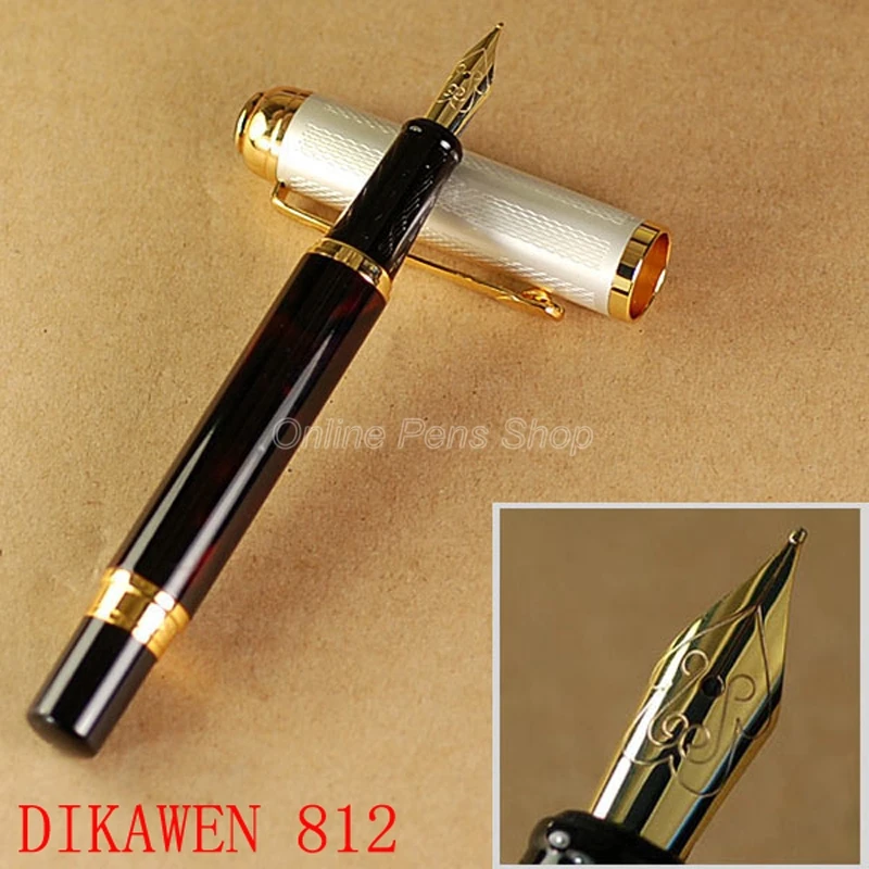 Dikawen 821 Medium Nib Fountain Pen Noble Wine Ivory Mesh Cap DF550 for tesla modely 3 fly net removable medium mesh air inlet protective cover water blocking strip accessories