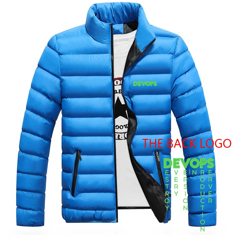 Devo PS-devo PS men's printed cotton zipper coat The real definition of men's clothes hip-hop coat