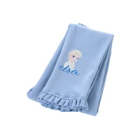 2024 New Disney Girl Pants Quality Cotton for Children Frozen Anna Elsa Autumn Baby Girl Pink Blue Trouser Kids Leggings Cartoon 3