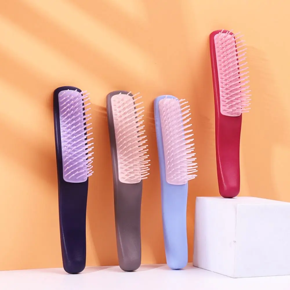 Description Picture 2 of itemElastic Scalp Massage Comb Relaxing Hair Fluffy Professional Hairdressing Styling Comb Anti-static Knotless Modeling Comb Women