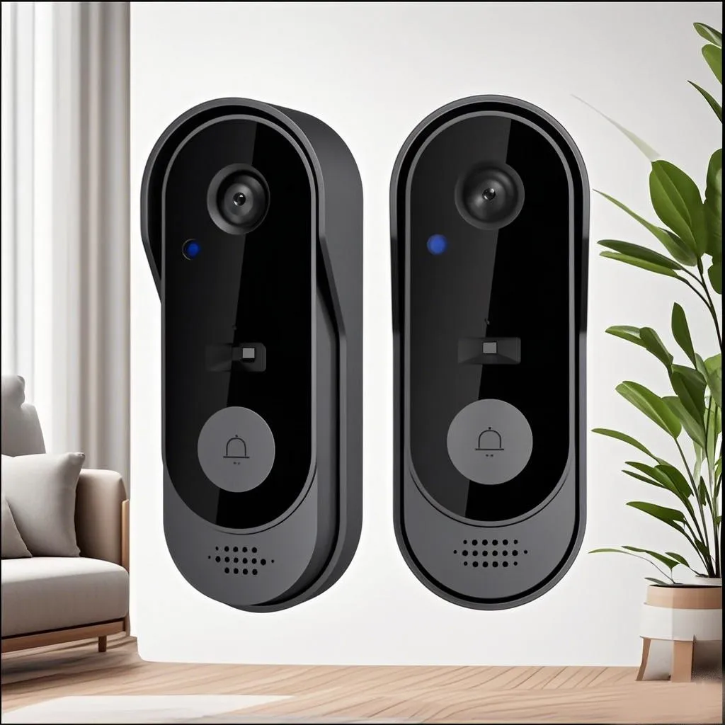 Video Doorbell Tuya Wireless Bundle WIFI HD Outdoor Phone Door Bell Camera Security Intercom IR Night