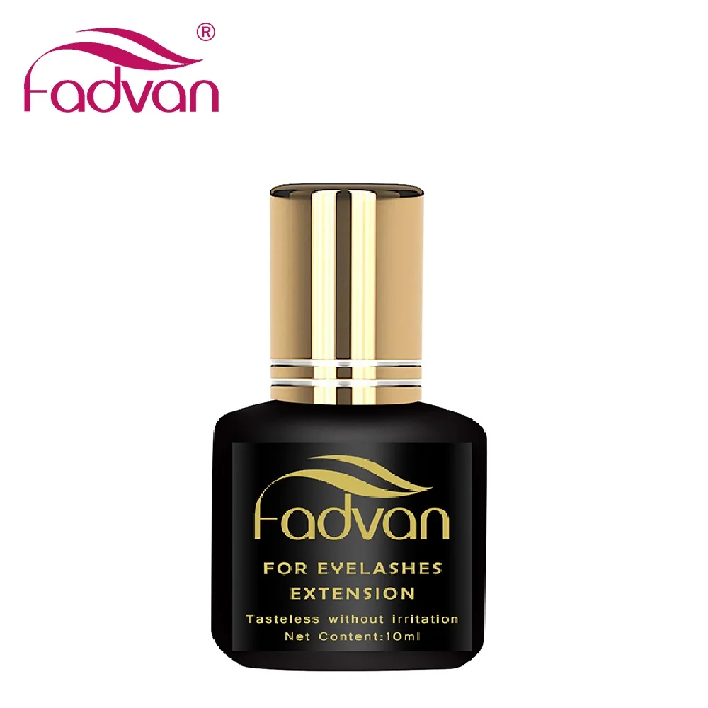 Fadvan Lash Extension Glue 5ml/10ml False Eyelashes Glue 5 Second Fast-Dry No Odor No Simulation Fake Lashes Building Black Glue