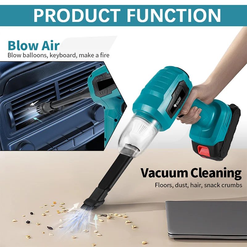 Electric Goddess XCQ002 Brushless Vacuum Cleaner 180ml Car Cleaning Vacuum Cleaner Household Appliance for 18V Makita Battery 4
