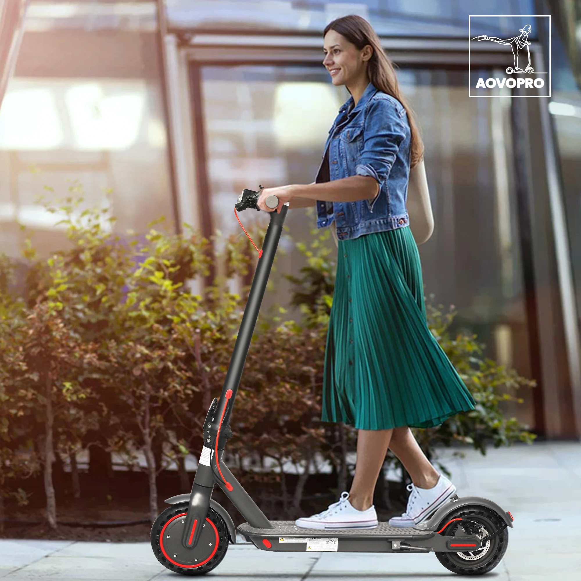 AOVOPRO Adult Electric Scooters 350W 31km/h Smart APP Folding Scooter For Work Aluminum Alloy Electric Scooter Long Battery Life