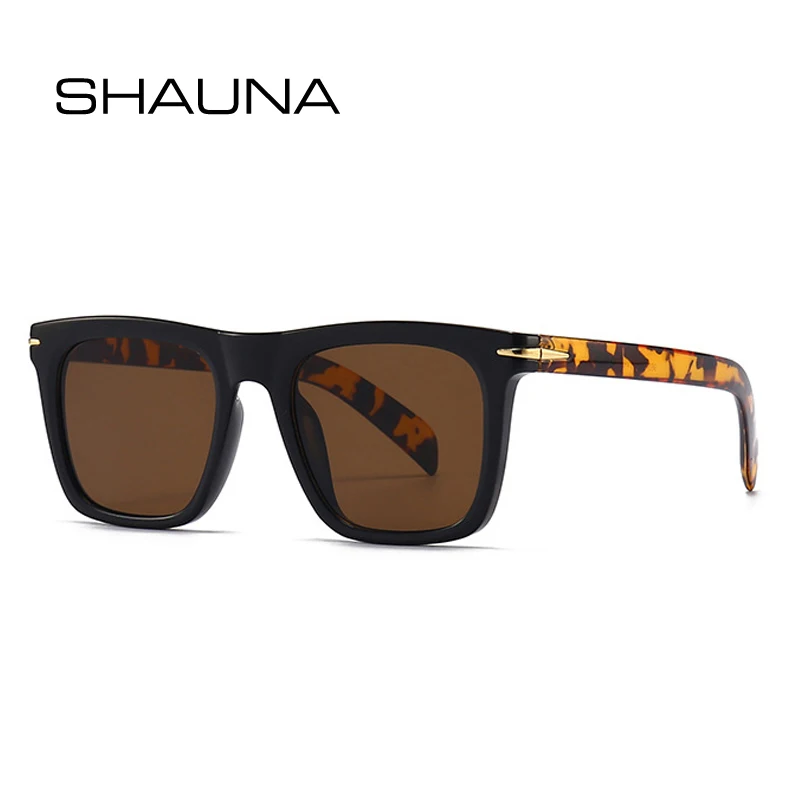 

SHAUNA Retro Square Women Luxury Sunglasses Fashion Rivets Decoration Brand Designer Shades UV400 Men Gradient Sun Glasses