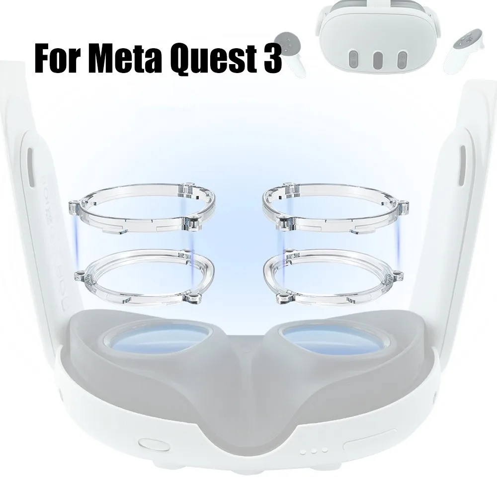 

Light Frame Bumper for Meta quest 3 VR Headset Glasses Magnetic Eyeglass Protection for quest3 Accessory