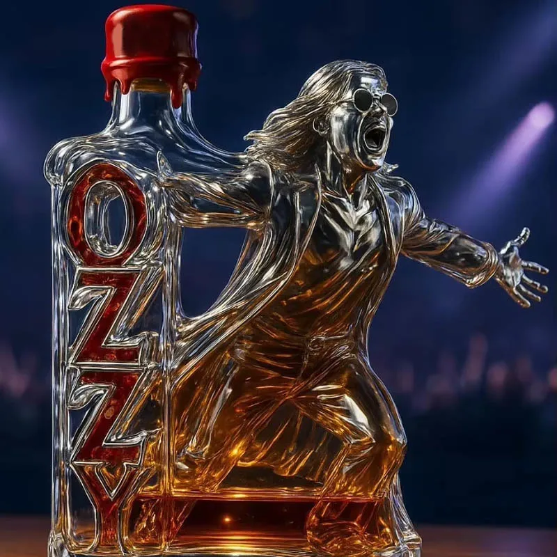 NEW Ozzy Osbourne Whiskey Bottle Back To The Beginning Commemorative Whiskey Wine Bottle Home Decor Statue Collection Crafts