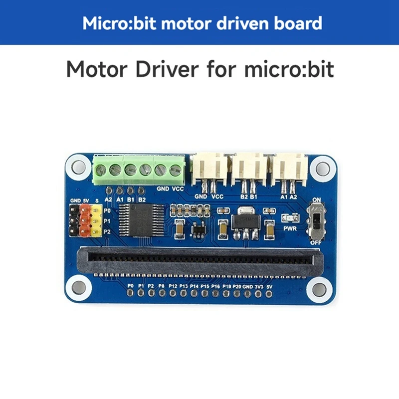 2 Channel Motor Driver Expansion Breakout Board For BBC Microbit Micro-Bit V1.5 V2 Board Breakout Shield Module