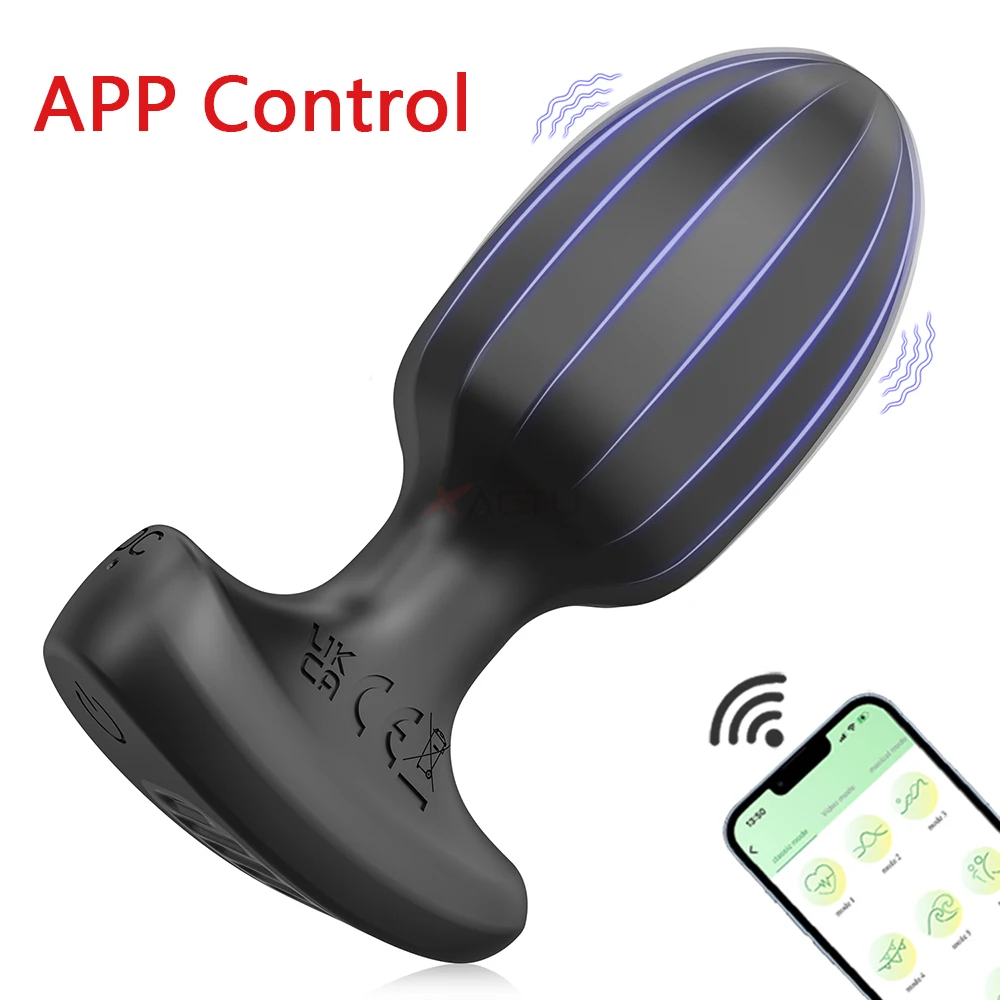 Male Vibrating Butt Plug Anal Plug Prostate Massager Remote Control Anal Vibrator for Gay Men Perineum Massager Sex Toy for Men